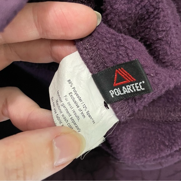 MEC burgundy light weight fleece hoody size Large - Picture 7 of 8